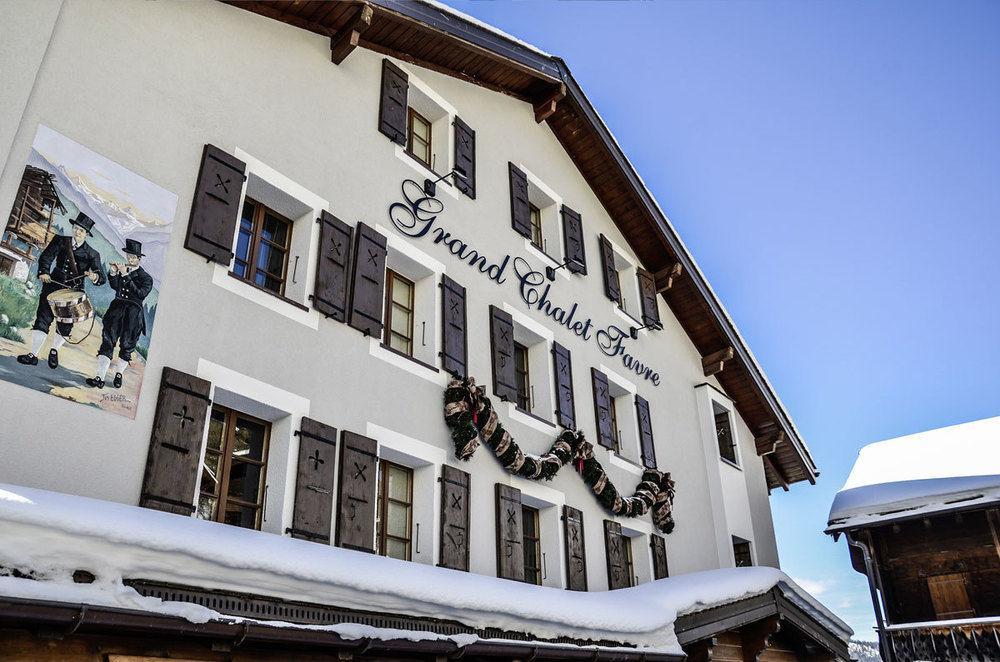Hotel Le Grand Chalet Favre Saint-Luc Ngoại thất bức ảnh